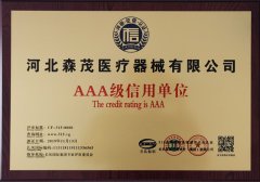 河北森茂-3A信用企业证书